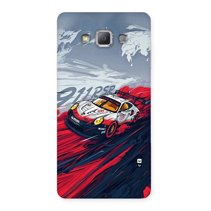 Super Car illustration Back Case for Galaxy A7