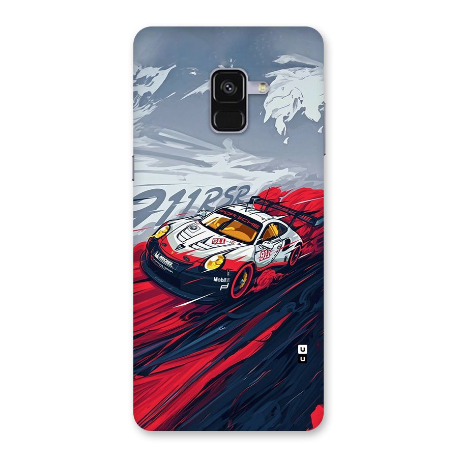 Super Car illustration Back Case for Galaxy A8 Plus