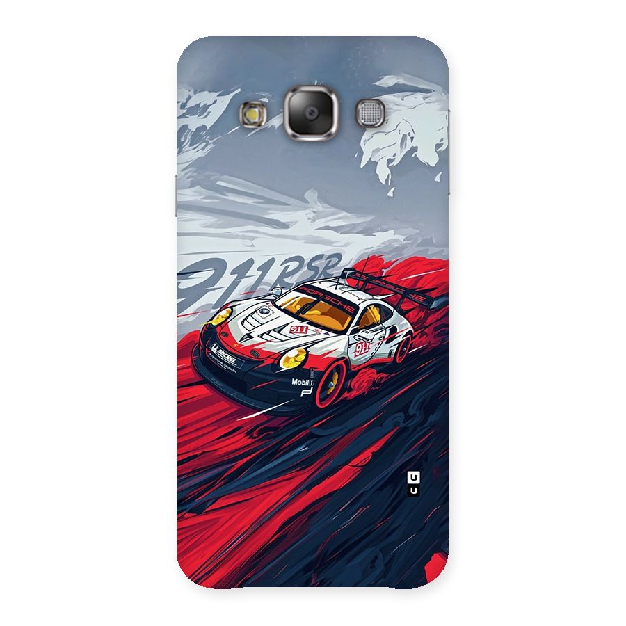 Super Car illustration Back Case for Galaxy E7