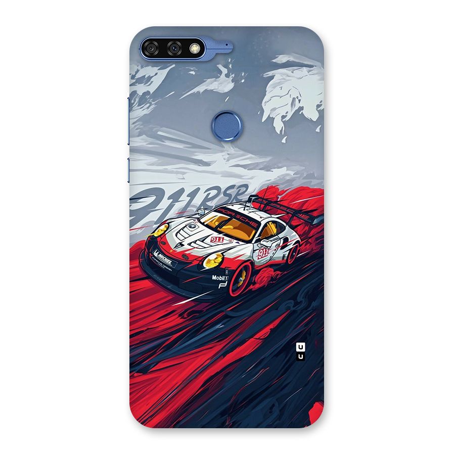 Super Car illustration Back Case for Honor 7C