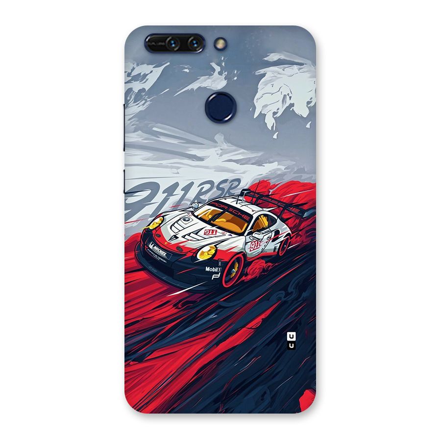 Super Car illustration Back Case for Honor 8 Pro