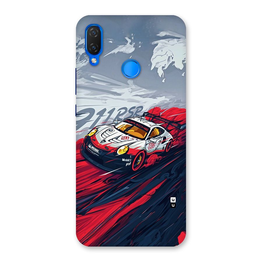 Super Car illustration Back Case for Huawei P Smart Plus