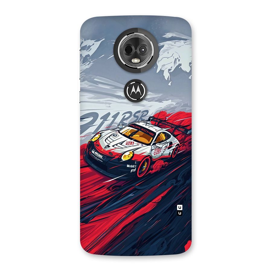 Super Car illustration Back Case for Moto E5 Plus