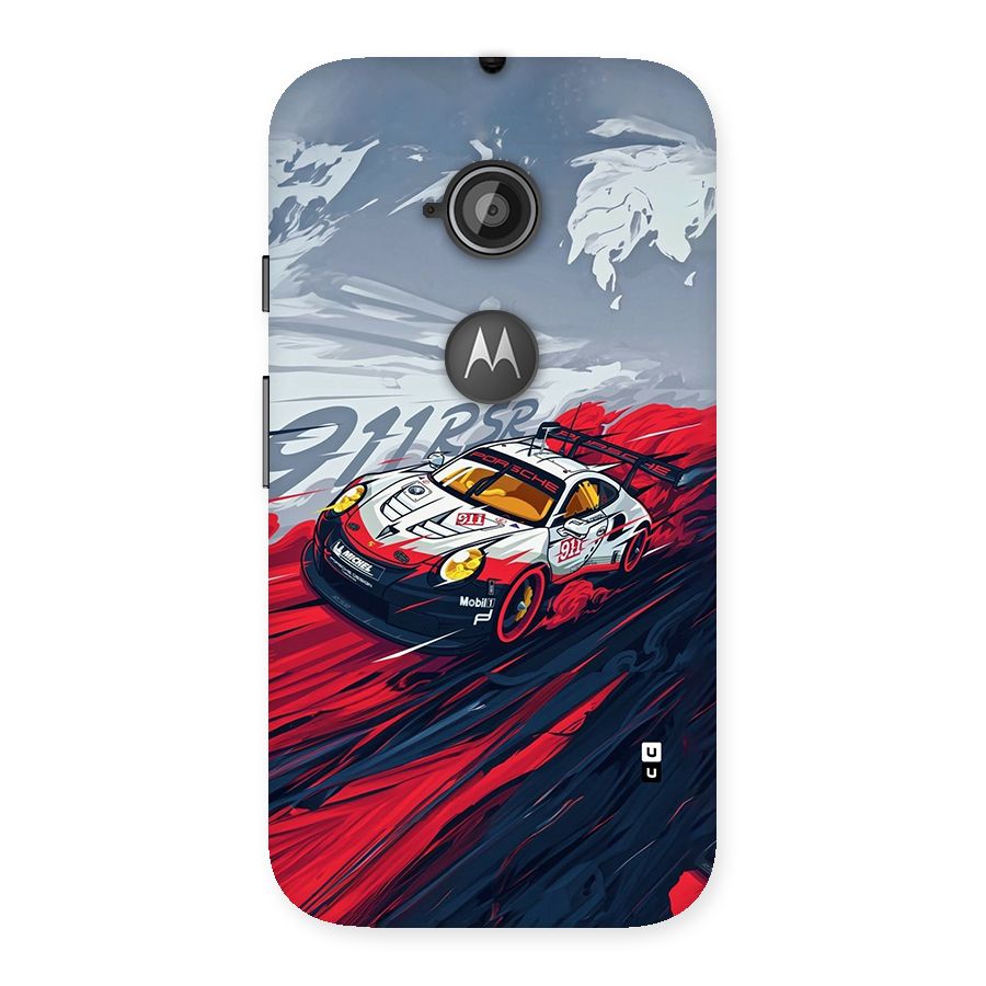 Super Car illustration Back Case for Moto E 2nd Gen