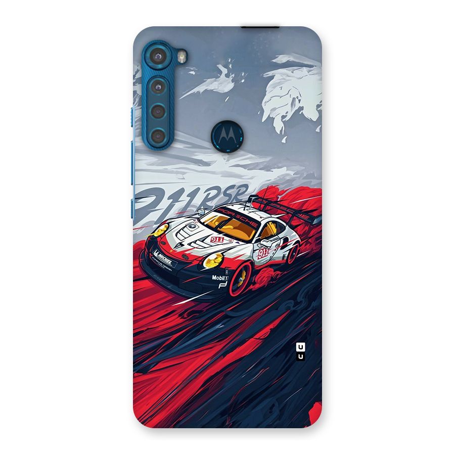 Super Car illustration Back Case for Motorola One Fusion Plus