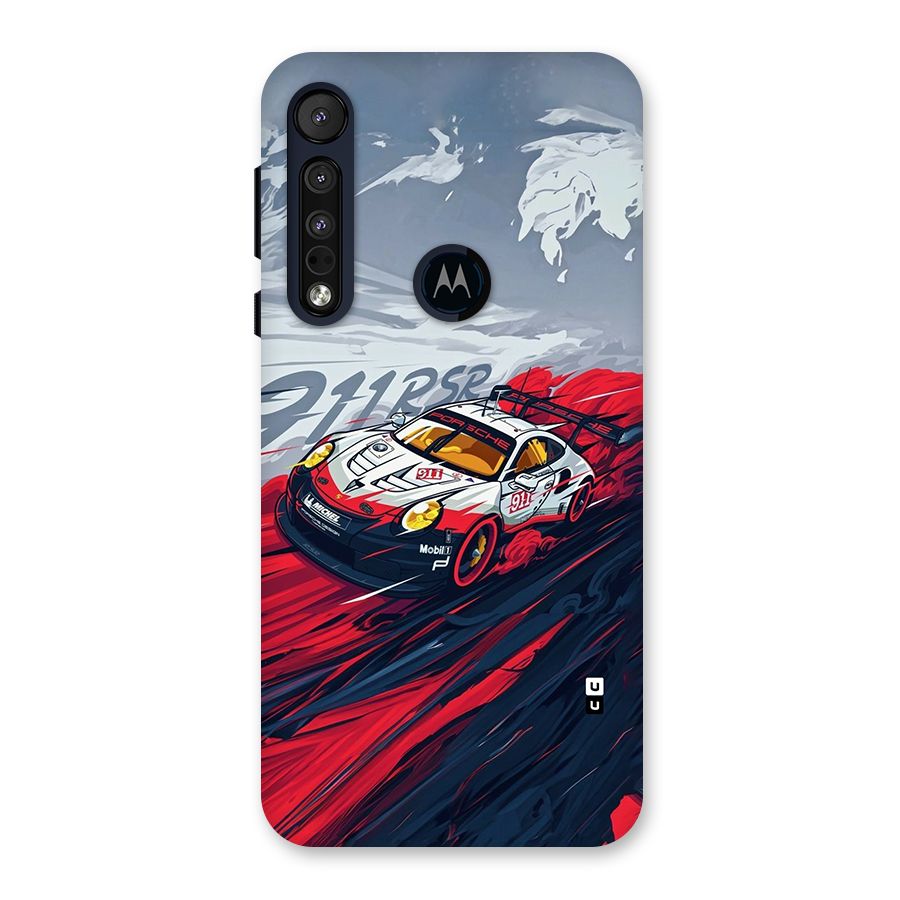 Super Car illustration Back Case for Motorola One Macro