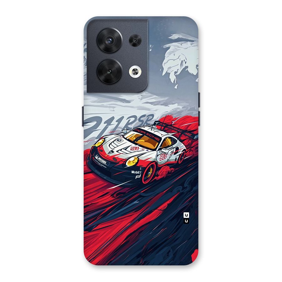 Super Car illustration Back Case for Oppo Reno8 5G
