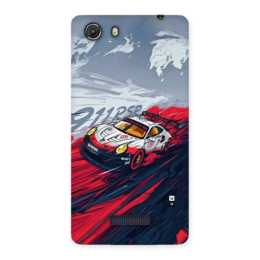 Super Car illustration Back Case for Unite 3