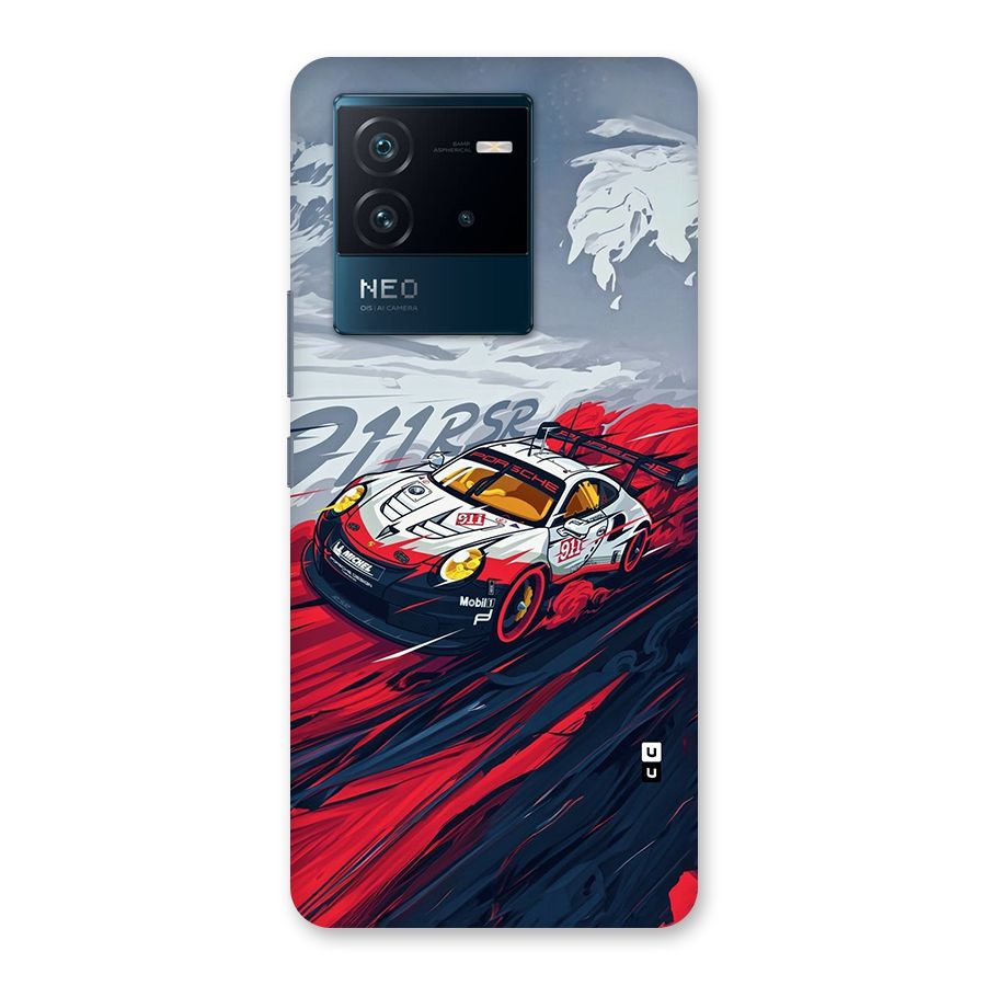 Super Car illustration Back Case for Vivo iQOO Neo 6 5G