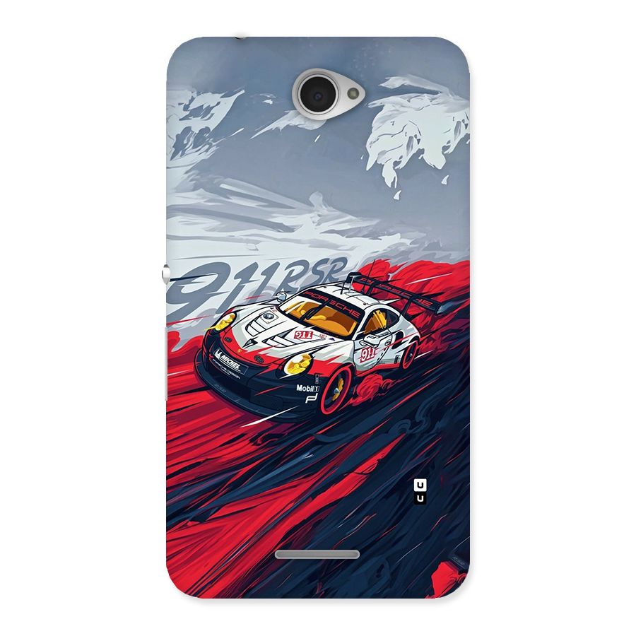 Super Car illustration Back Case for Xperia E4