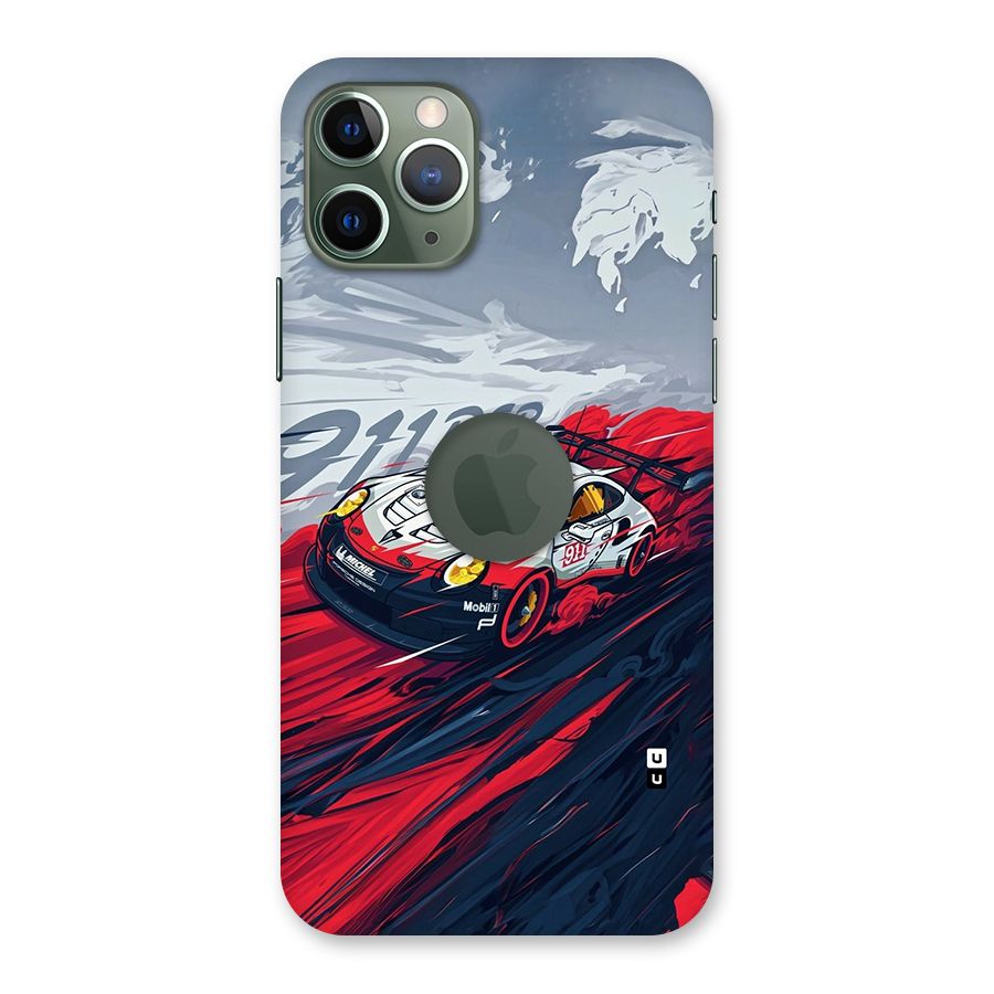 Super Car illustration Back Case for iPhone 11 Pro Logo Cut
