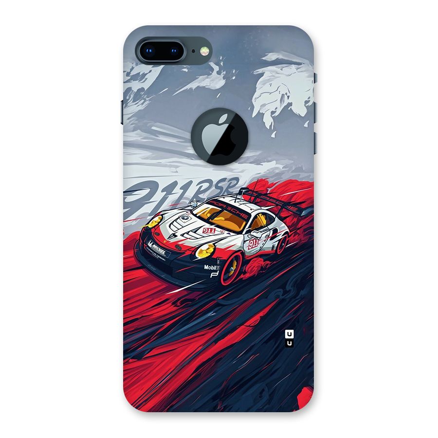 Super Car illustration Back Case for iPhone 7 Plus Logo Cut