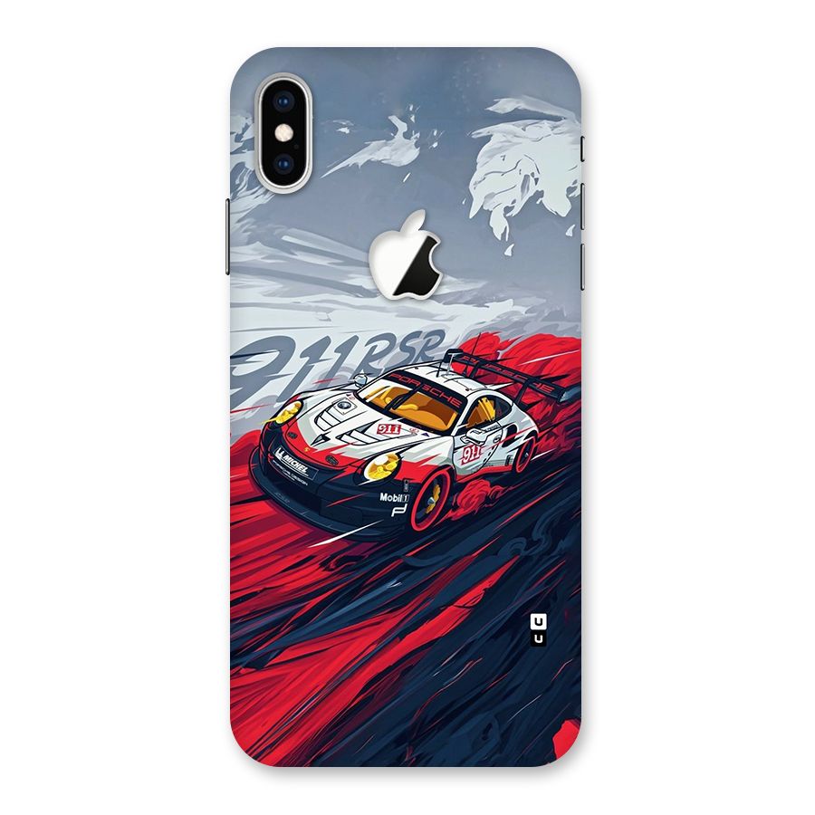 Super Car illustration Back Case for iPhone XS Max Apple Cut