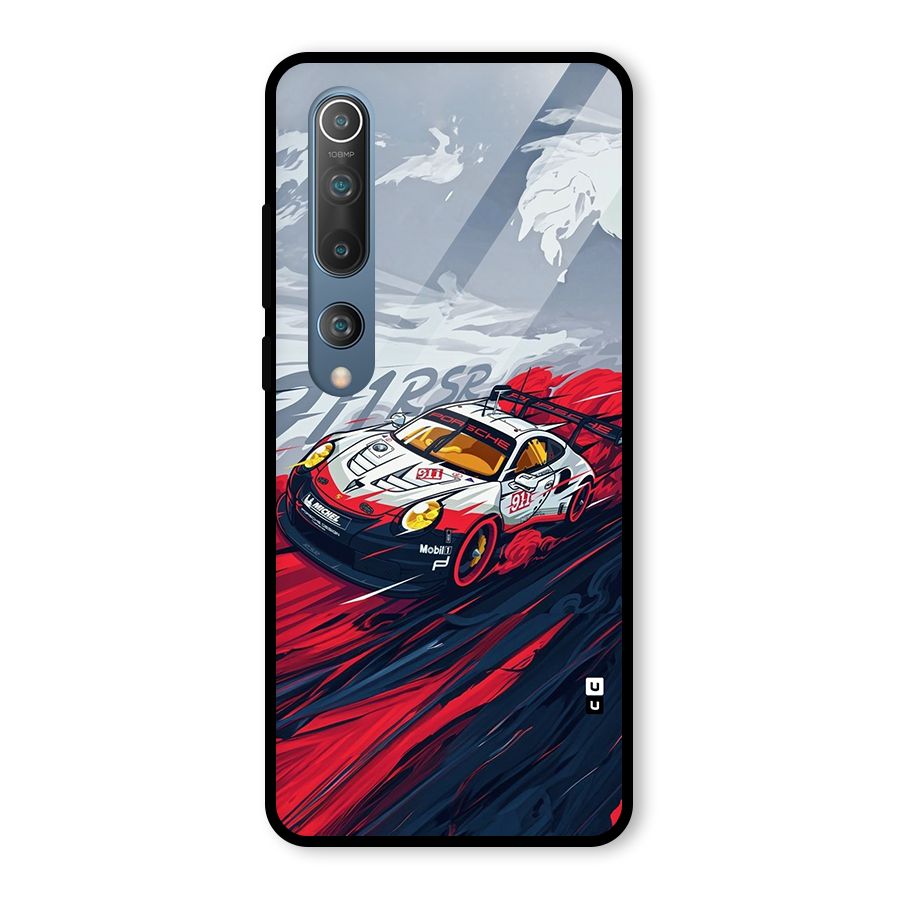 Super Car illustration Glass Back Case for Mi 10