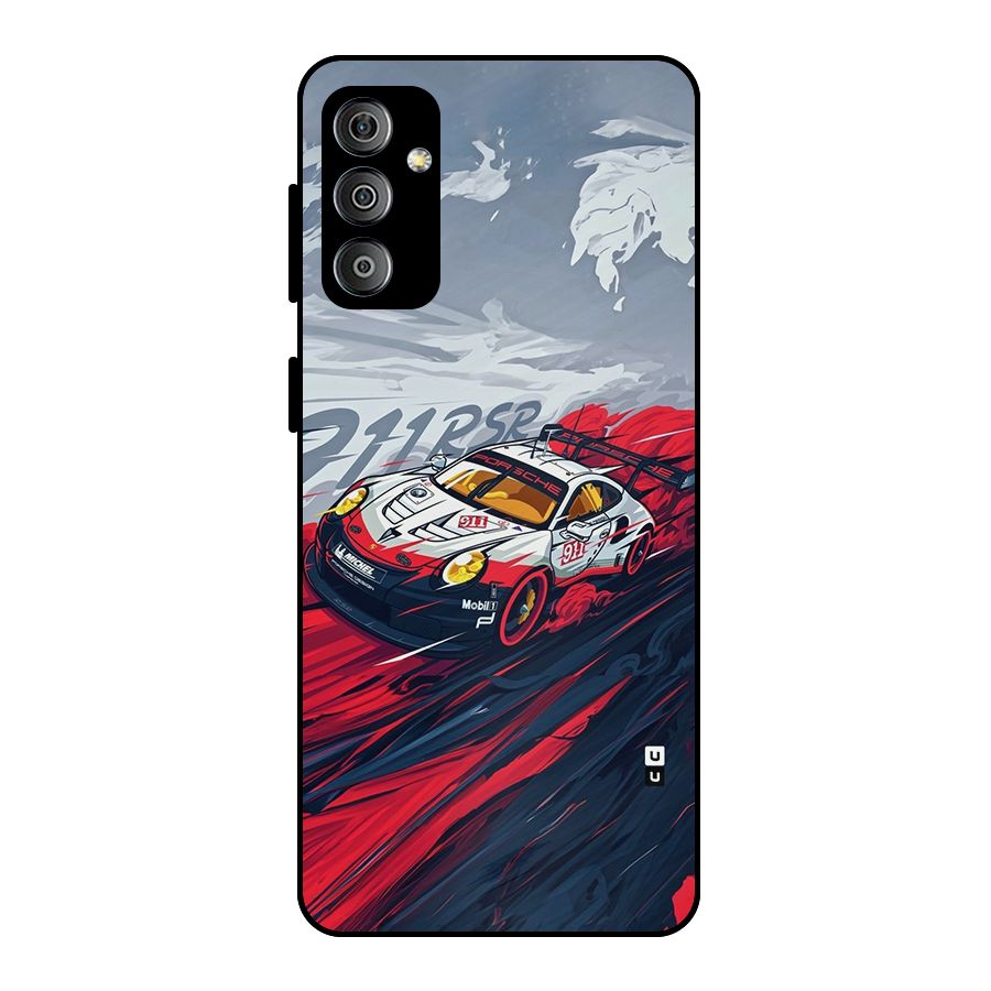 Super Car illustration Metal Back Case for Galaxy F23