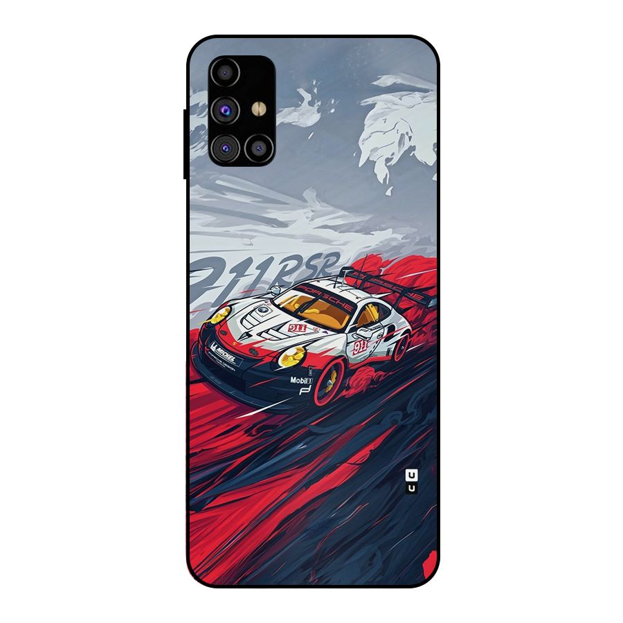 Super Car illustration Metal Back Case for Galaxy M31s