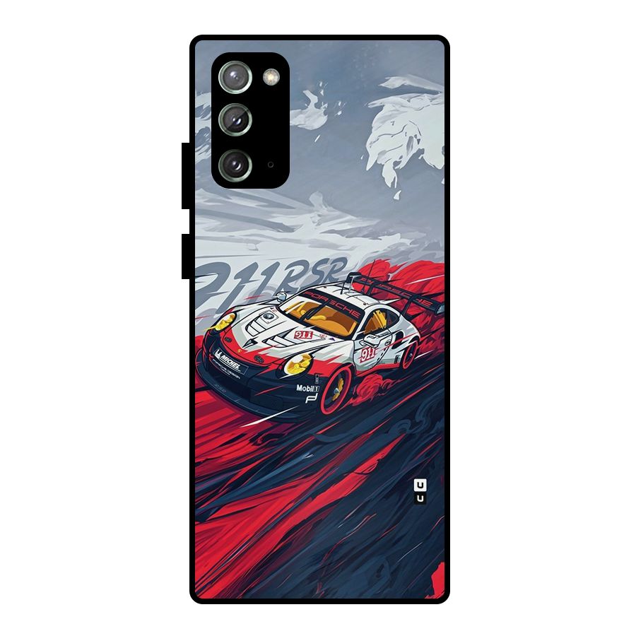 Super Car illustration Metal Back Case for Galaxy Note 20