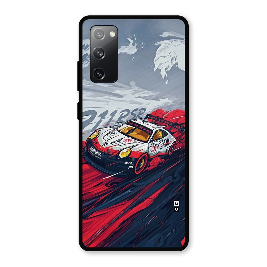 Super Car illustration Metal Back Case for Galaxy S20 FE 5G