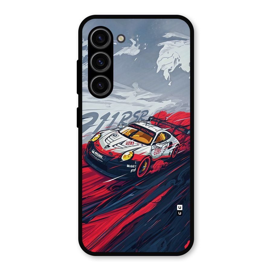 Super Car illustration Metal Back Case for Galaxy S23