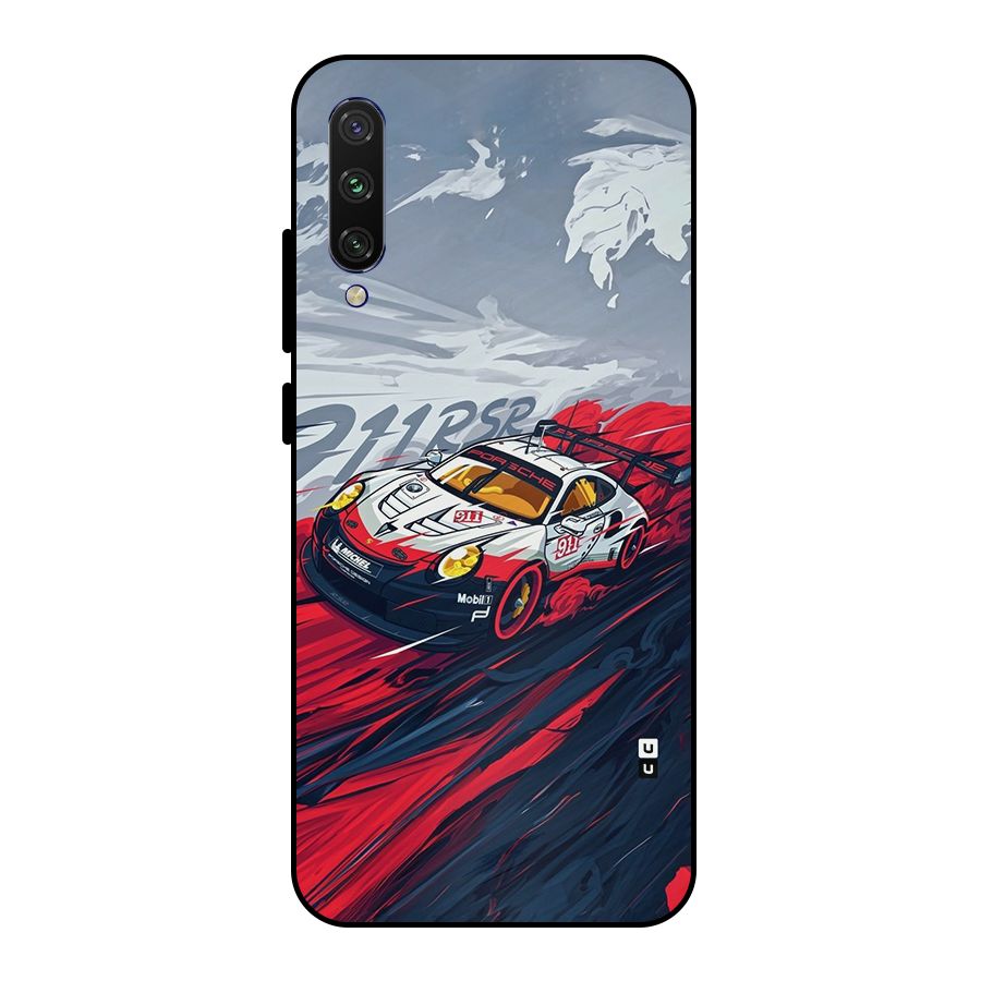 Super Car illustration Metal Back Case for Mi A3