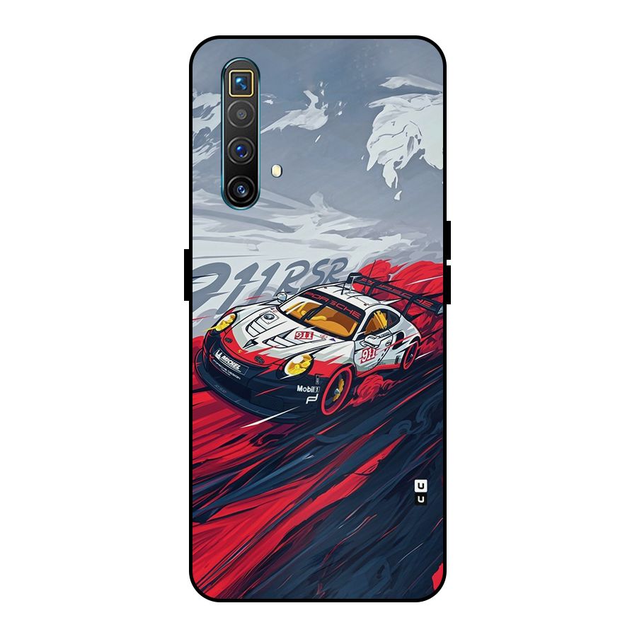 Super Car illustration Metal Back Case for Realme X3