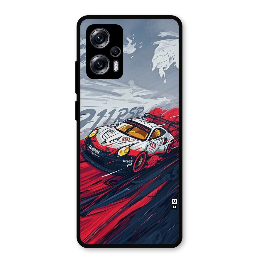 Super Car illustration Metal Back Case for Redmi K50i