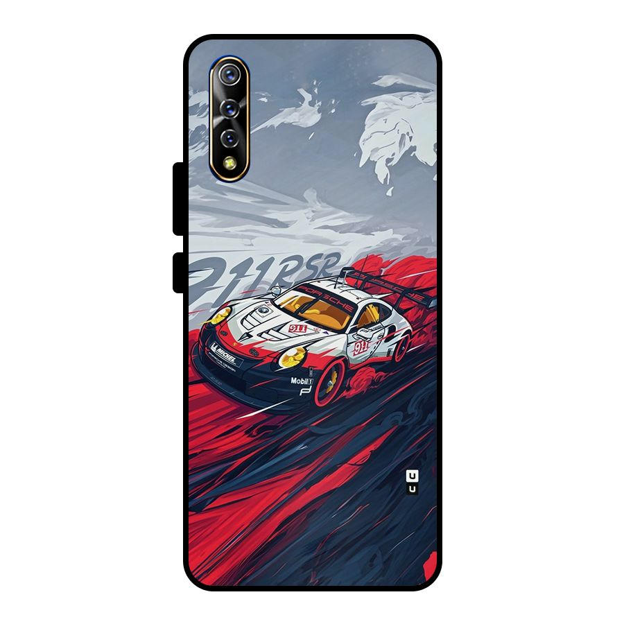Super Car illustration Metal Back Case for Vivo S1