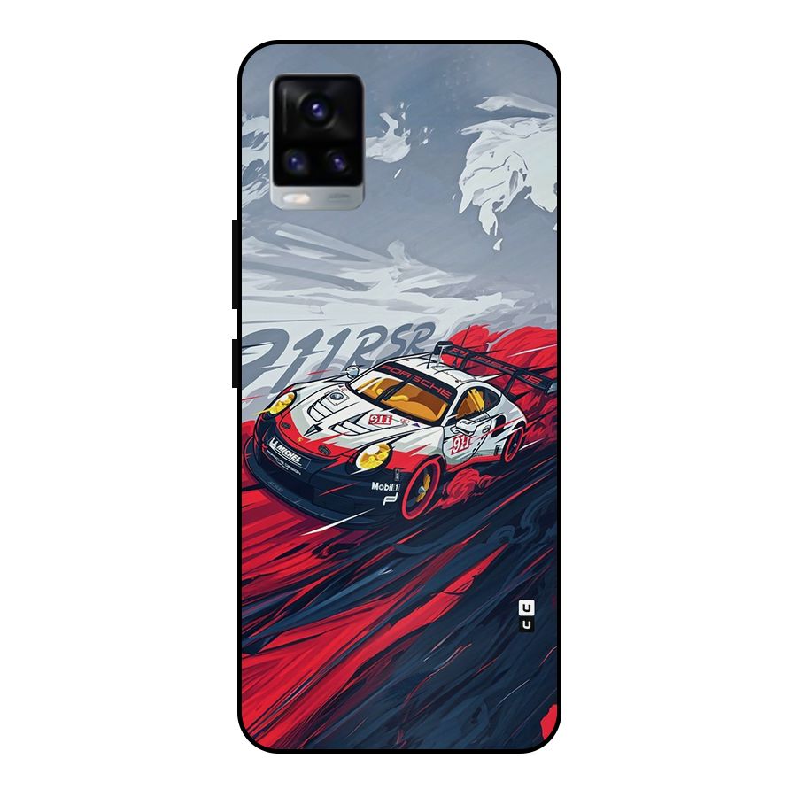 Super Car illustration Metal Back Case for Vivo V20