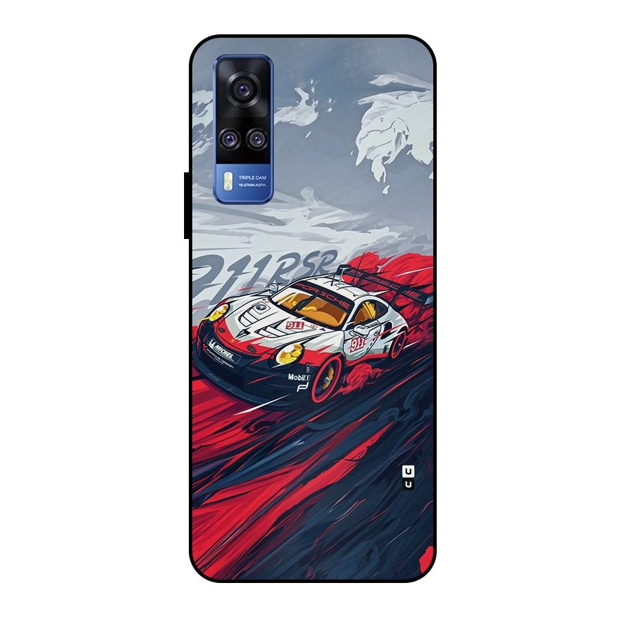Super Car illustration Metal Back Case for Vivo Y51