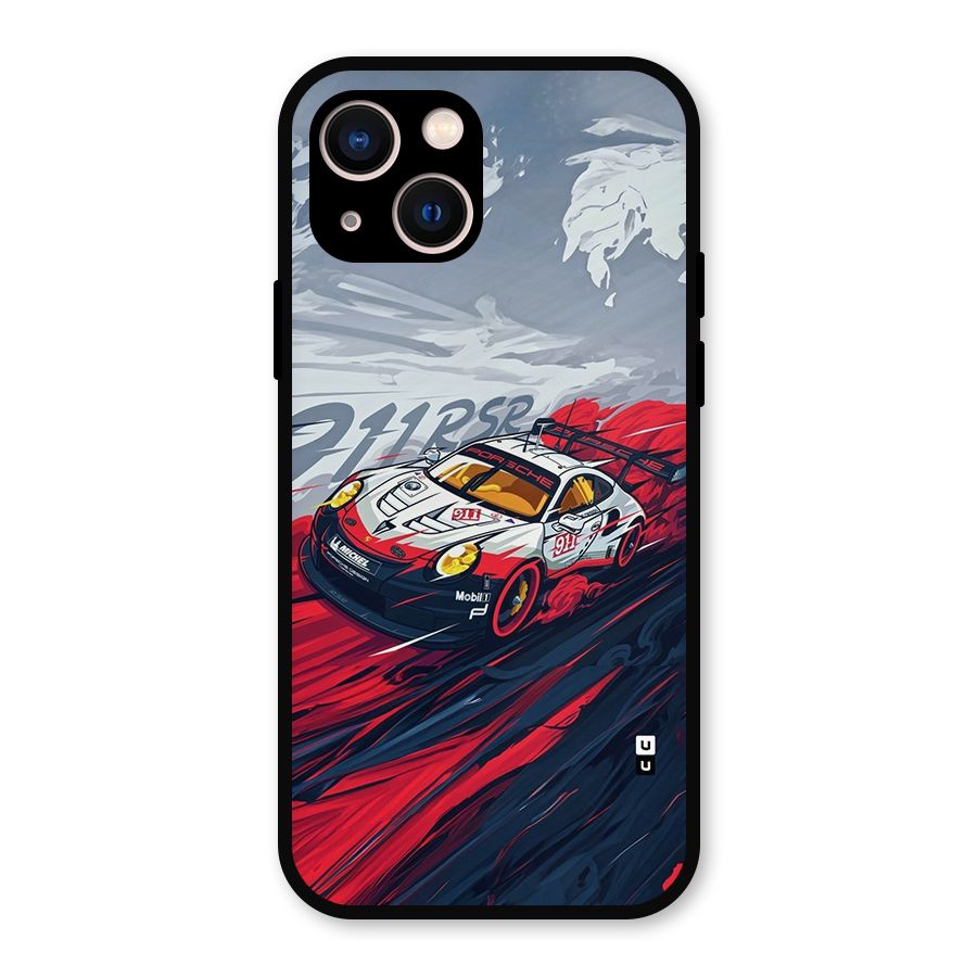 Super Car illustration Metal Back Case for iPhone 13