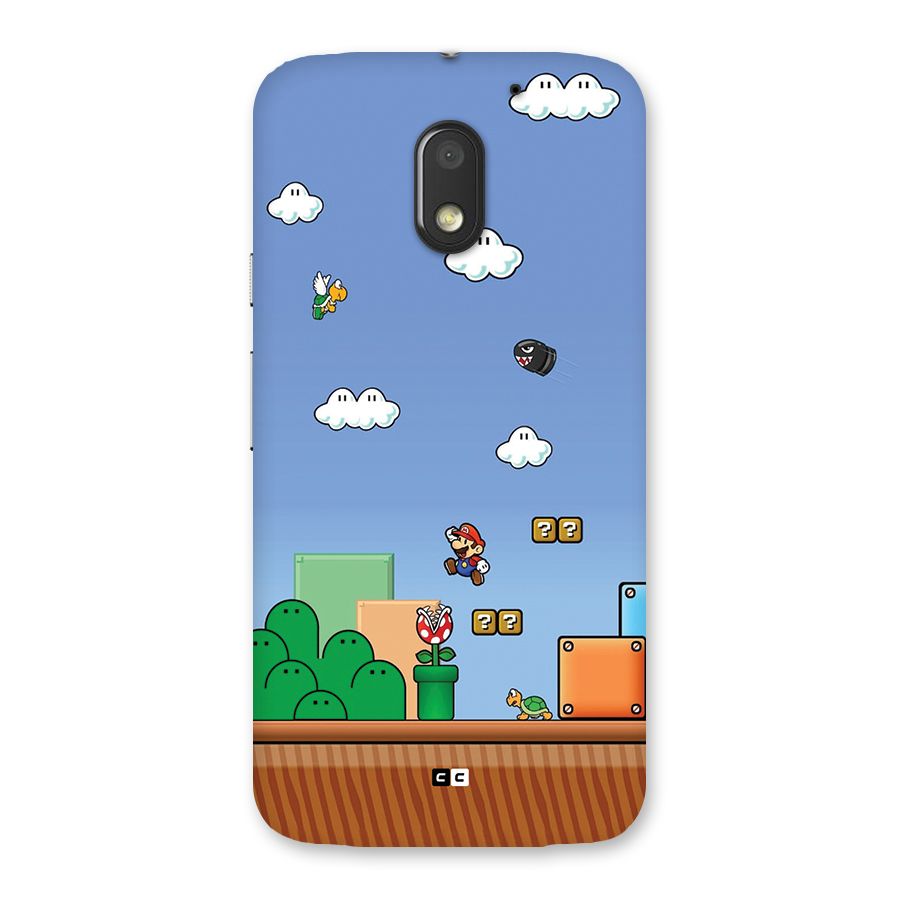 Super Plumber Back Case for Moto E3 Power