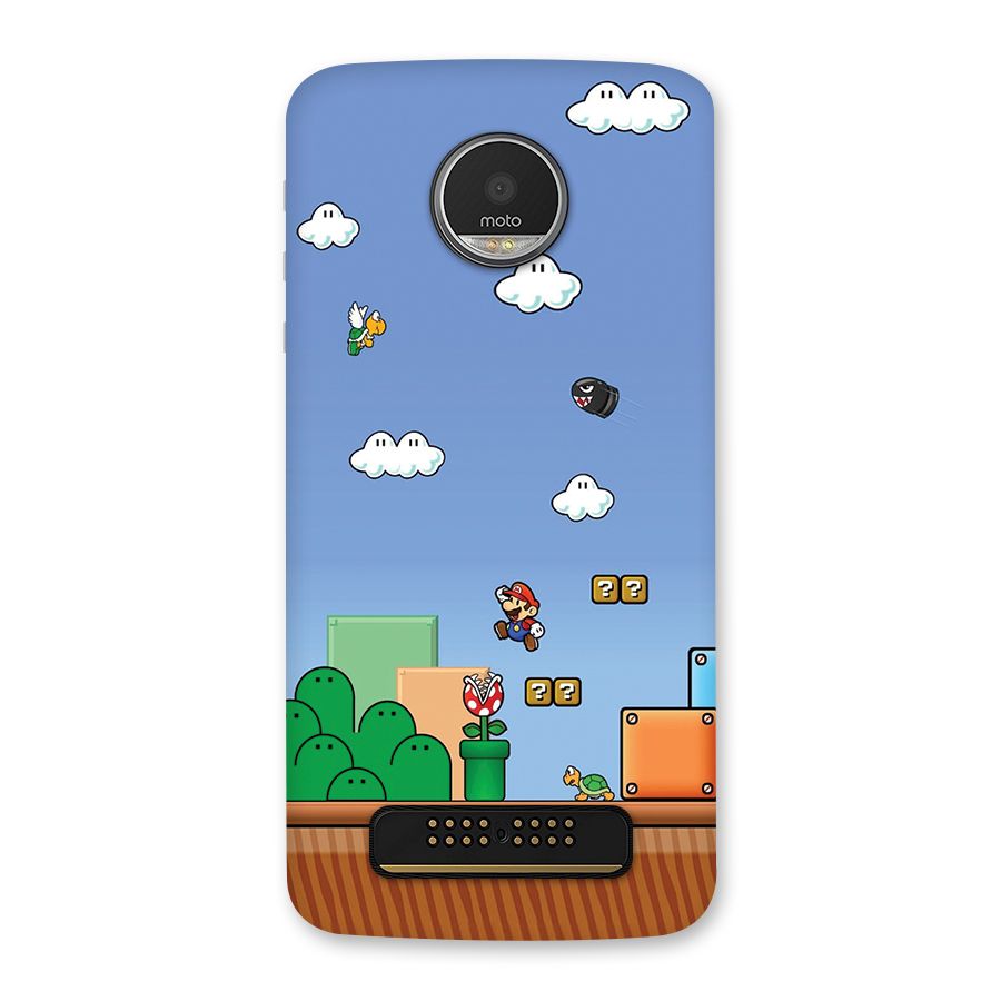 Super Plumber Back Case for Moto Z Play