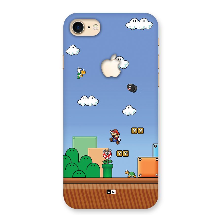 Super Plumber Back Case for iPhone 7 Apple Cut