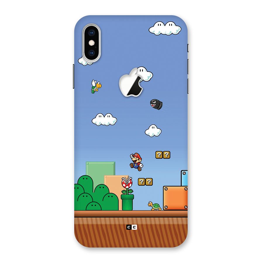 Super Plumber Back Case for iPhone XS Max Apple Cut