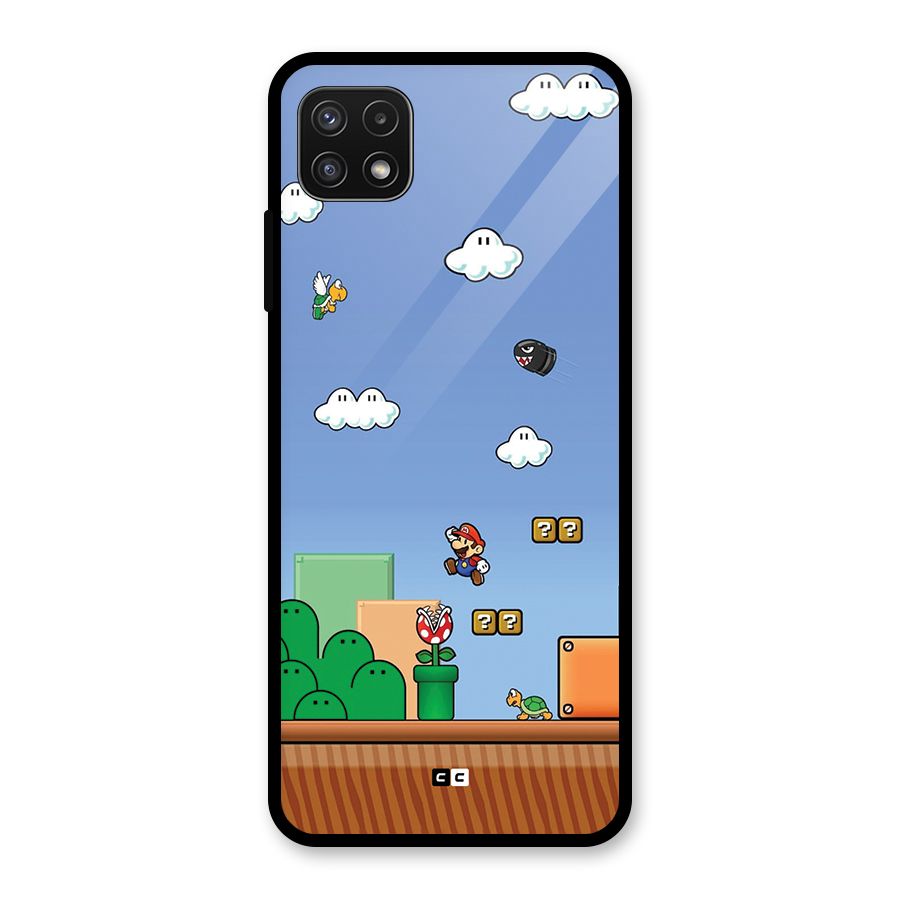Super Plumber Glass Back Case for Galaxy A22 5G