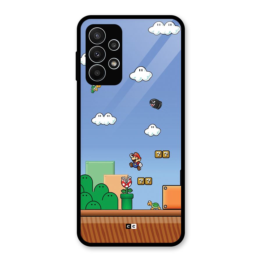 Super Plumber Glass Back Case for Galaxy A23