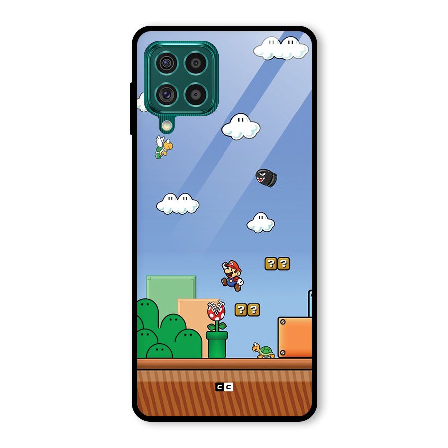 Super Plumber Glass Back Case for Galaxy F62
