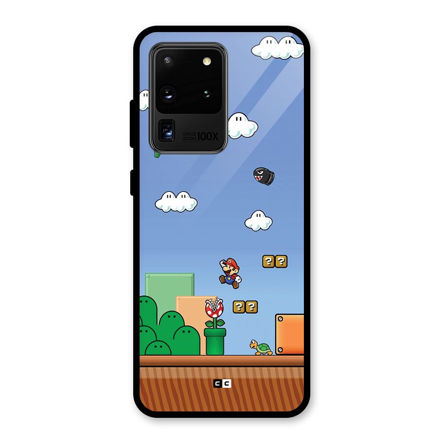 Super Plumber Glass Back Case for Galaxy S20 Ultra