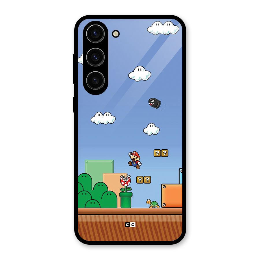 Super Plumber Glass Back Case for Galaxy S23 Plus