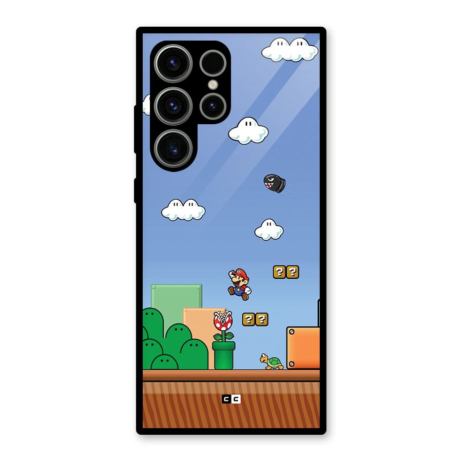 Super Plumber Glass Back Case for Galaxy S23 Ultra