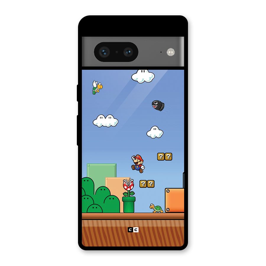 Super Plumber Glass Back Case for Google Pixel 7