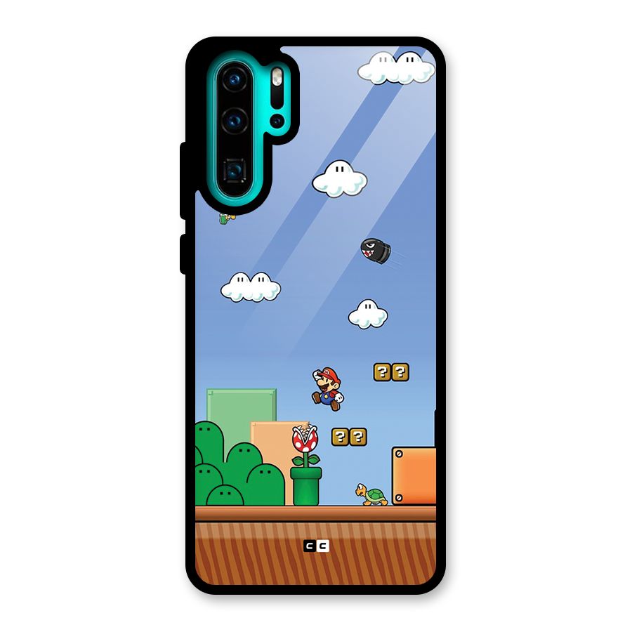 Super Plumber Glass Back Case for Huawei P30 Pro