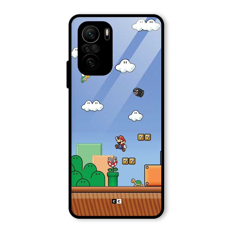 Super Plumber Glass Back Case for Mi 11x