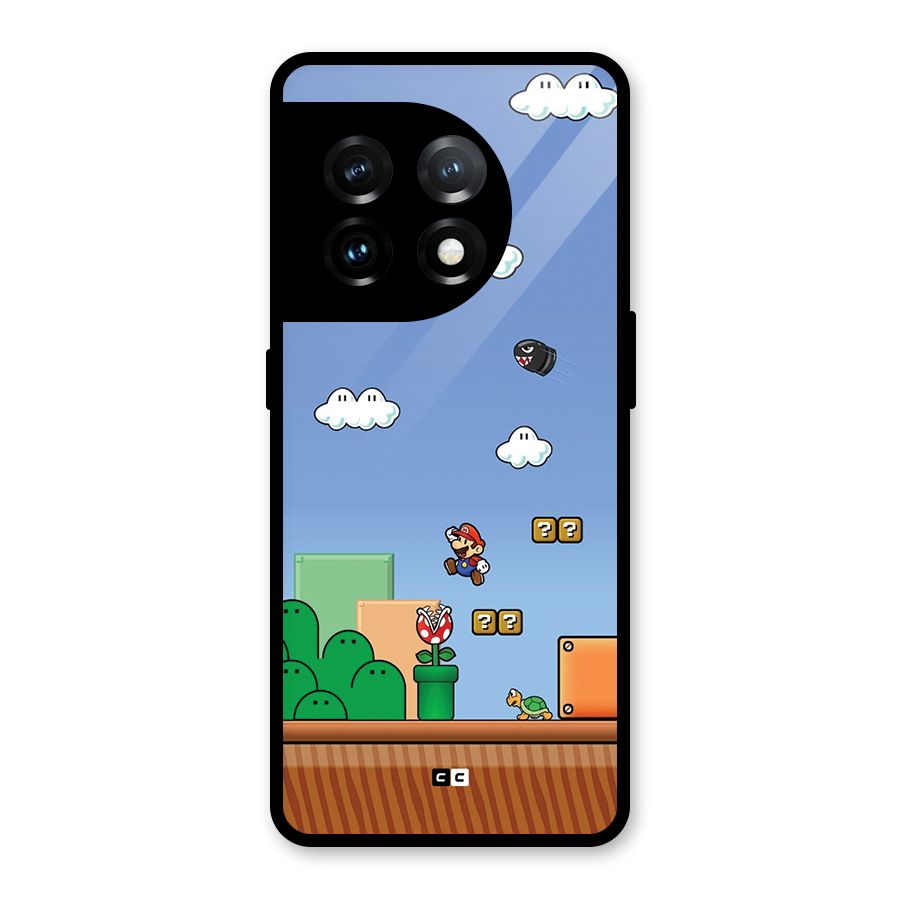 Super Plumber Glass Back Case for OnePlus 11