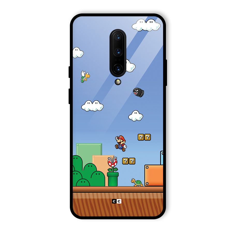 Super Plumber Glass Back Case for OnePlus 7 Pro