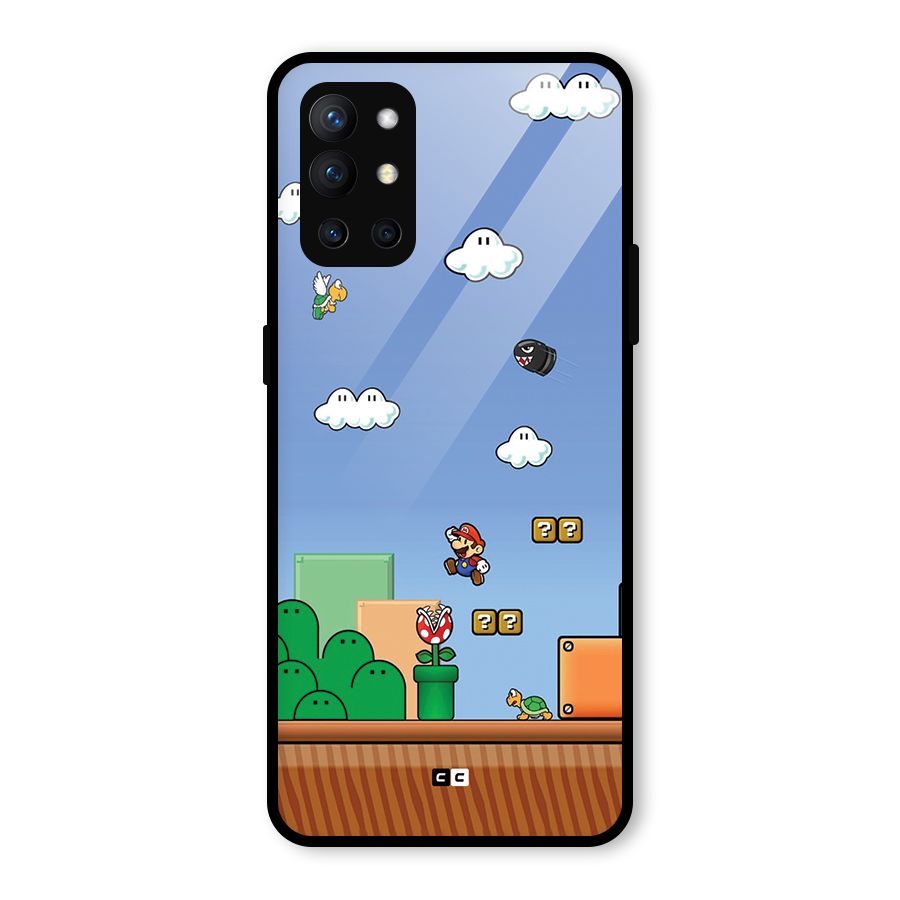 Super Plumber Glass Back Case for OnePlus 9R