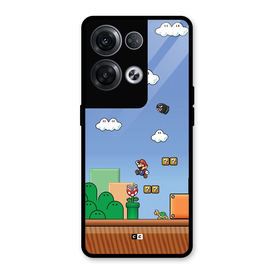 Super Plumber Glass Back Case for Oppo Reno8 Pro 5G