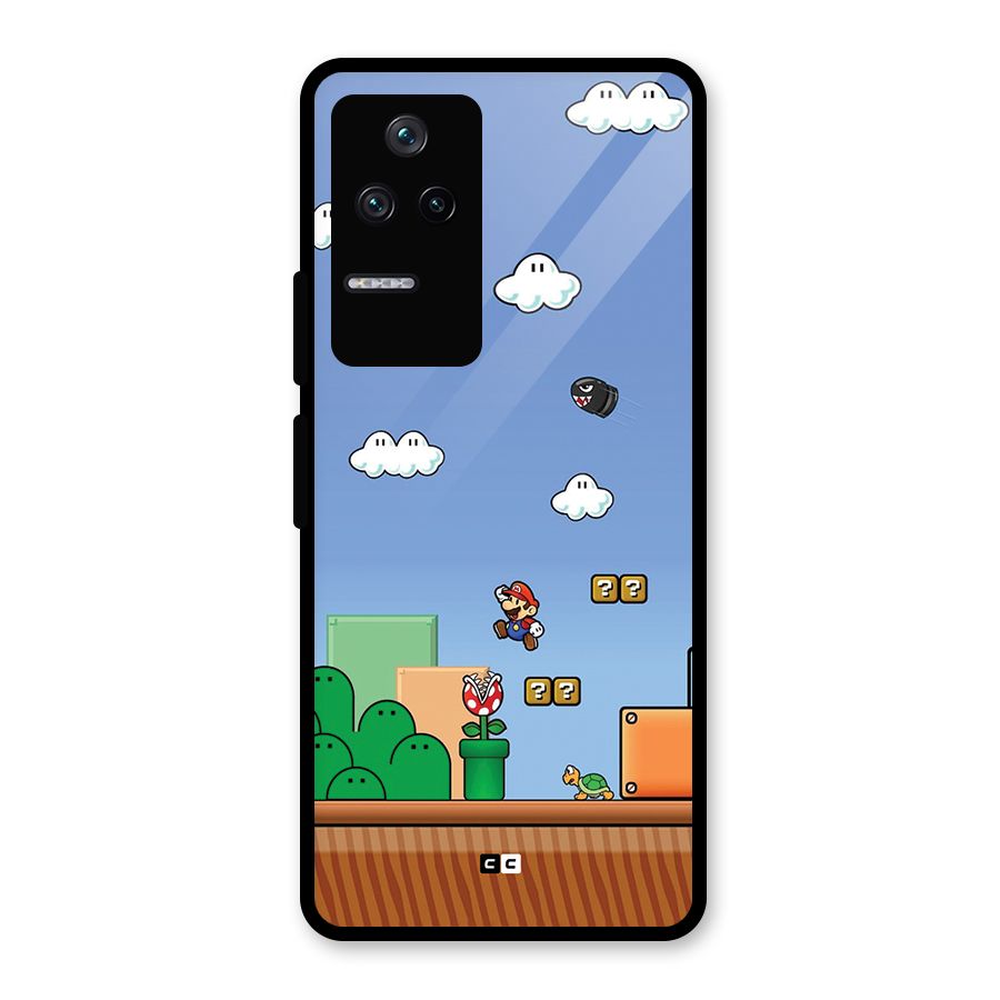 Super Plumber Glass Back Case for Poco F4 5G