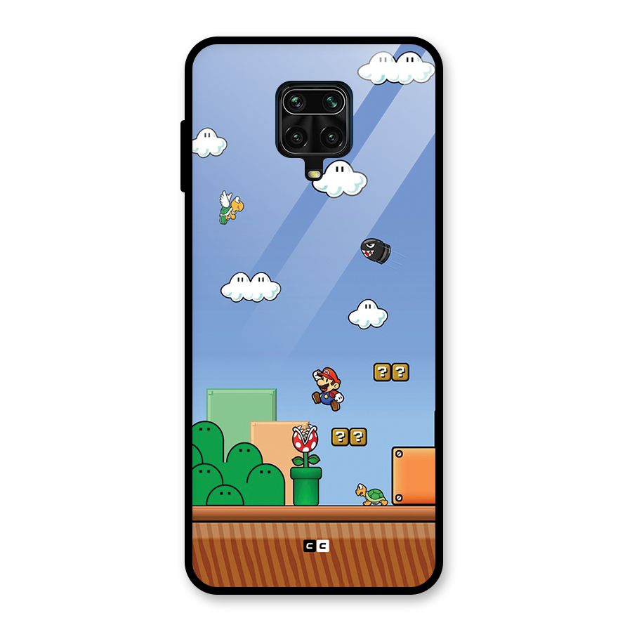 Super Plumber Glass Back Case for Poco M2 Pro