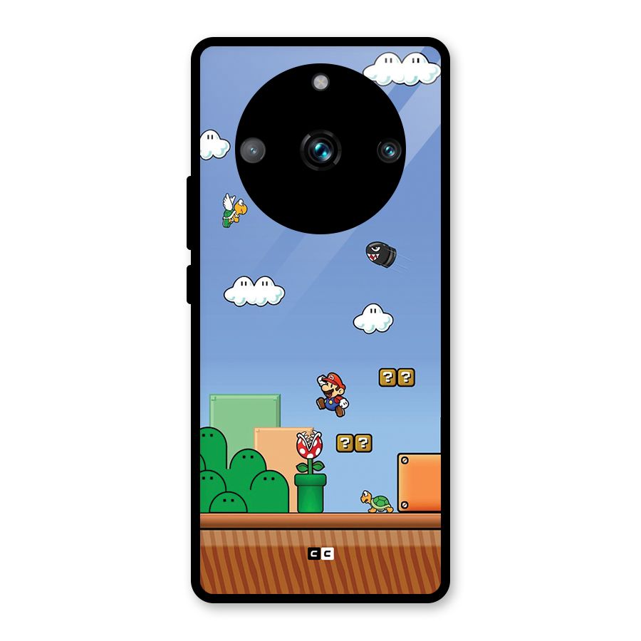 Super Plumber Glass Back Case for Realme 11 Pro